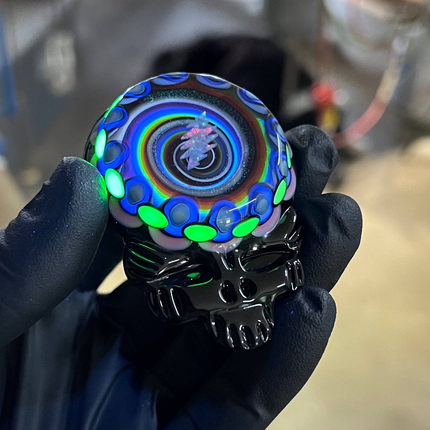 Rainbow UV Stealie Pendant