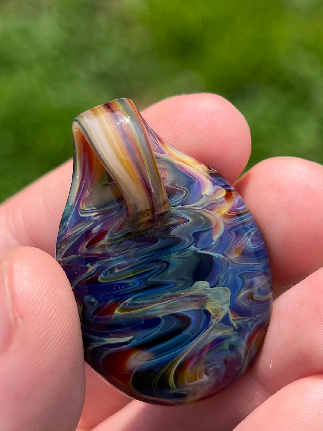 Tie Dye Pendant 1B