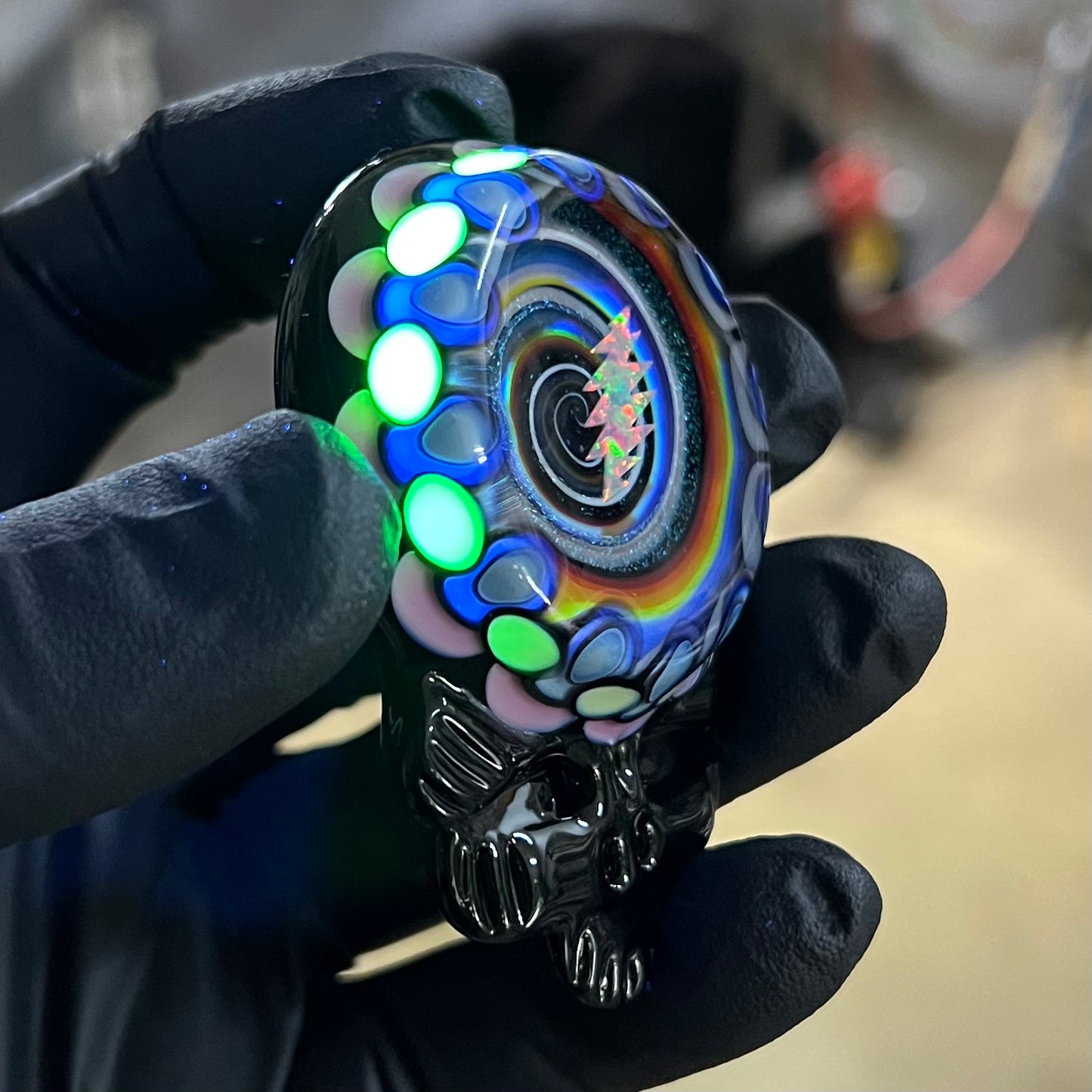 Rainbow UV Stealie Pendant