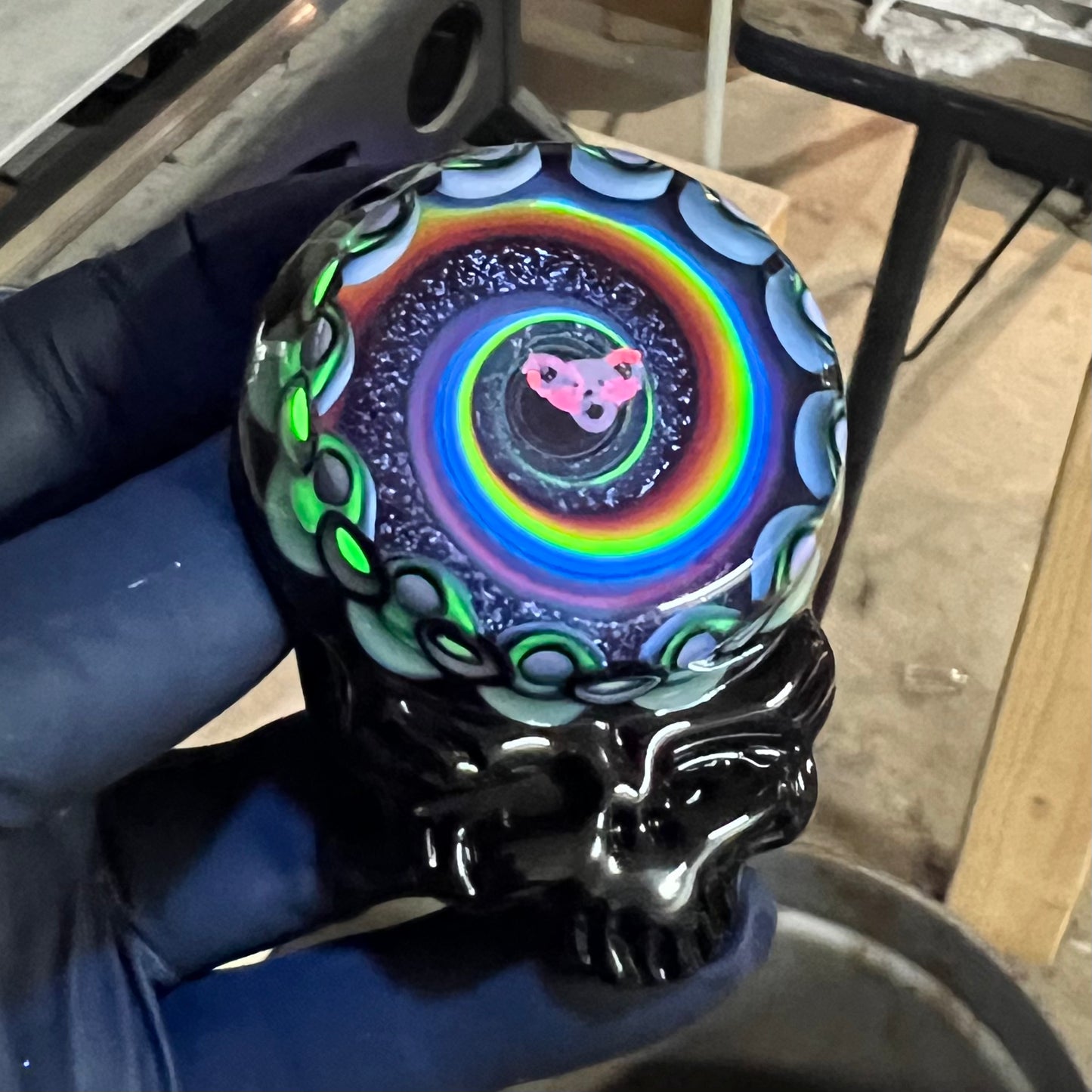 UV Stealie Belt Buckle.