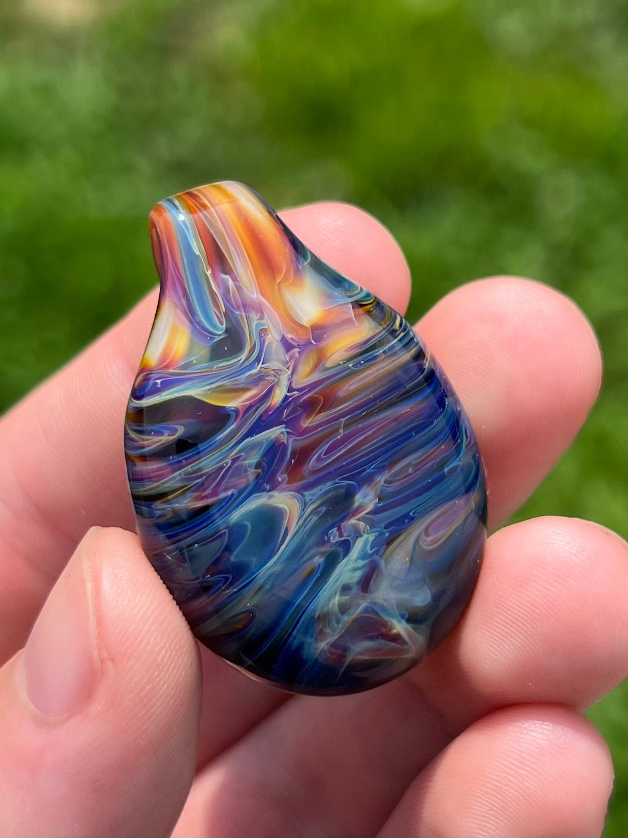 Tie Dye Pendant 1B