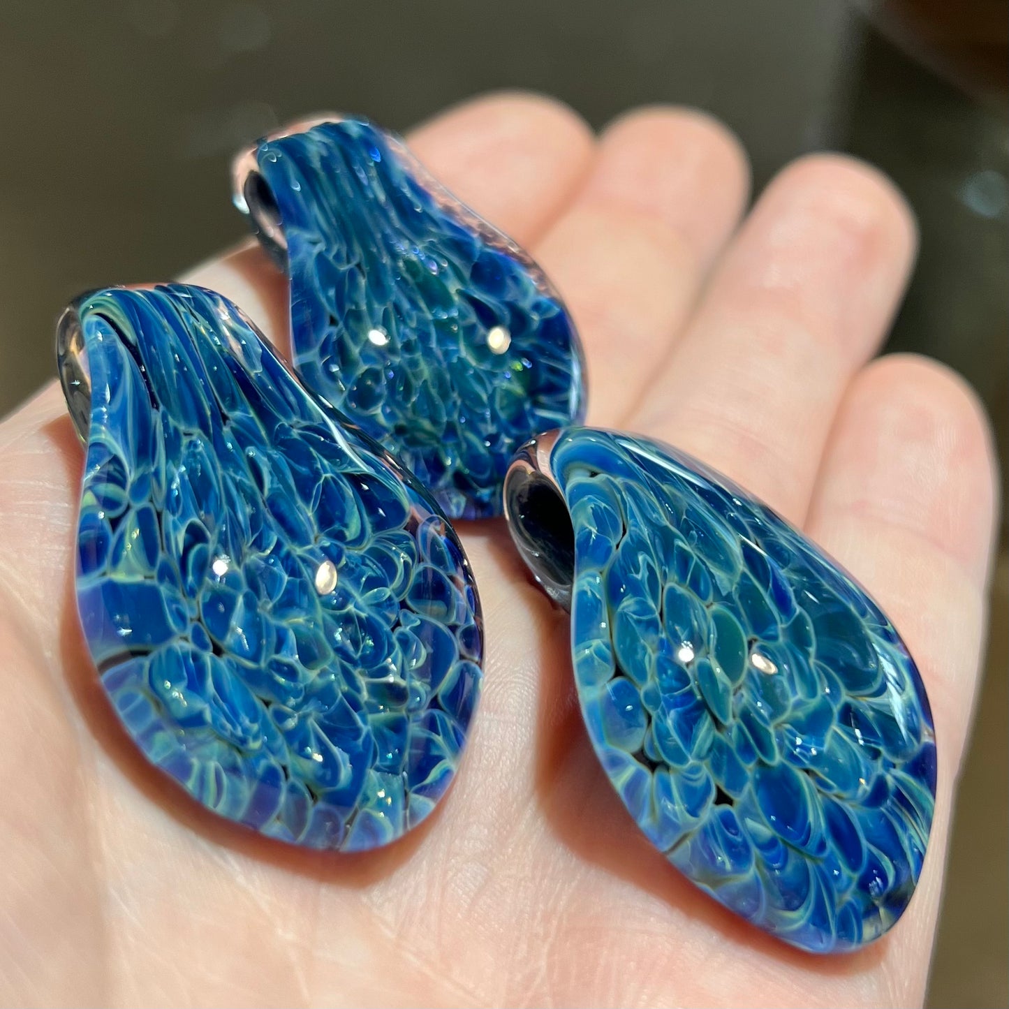 Tear Drop Pendant Blue Moon