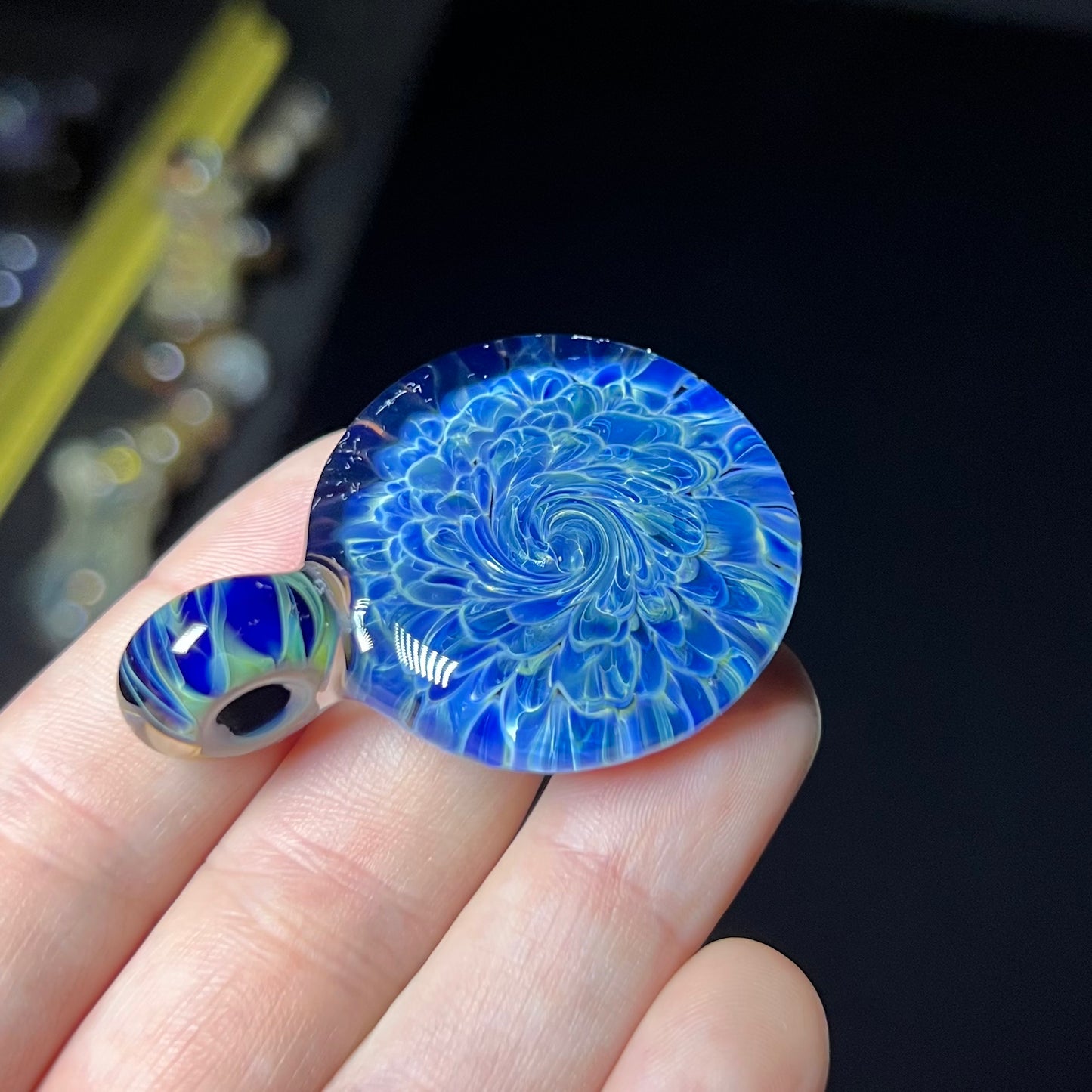 Color Burst Swirl Pendant #13