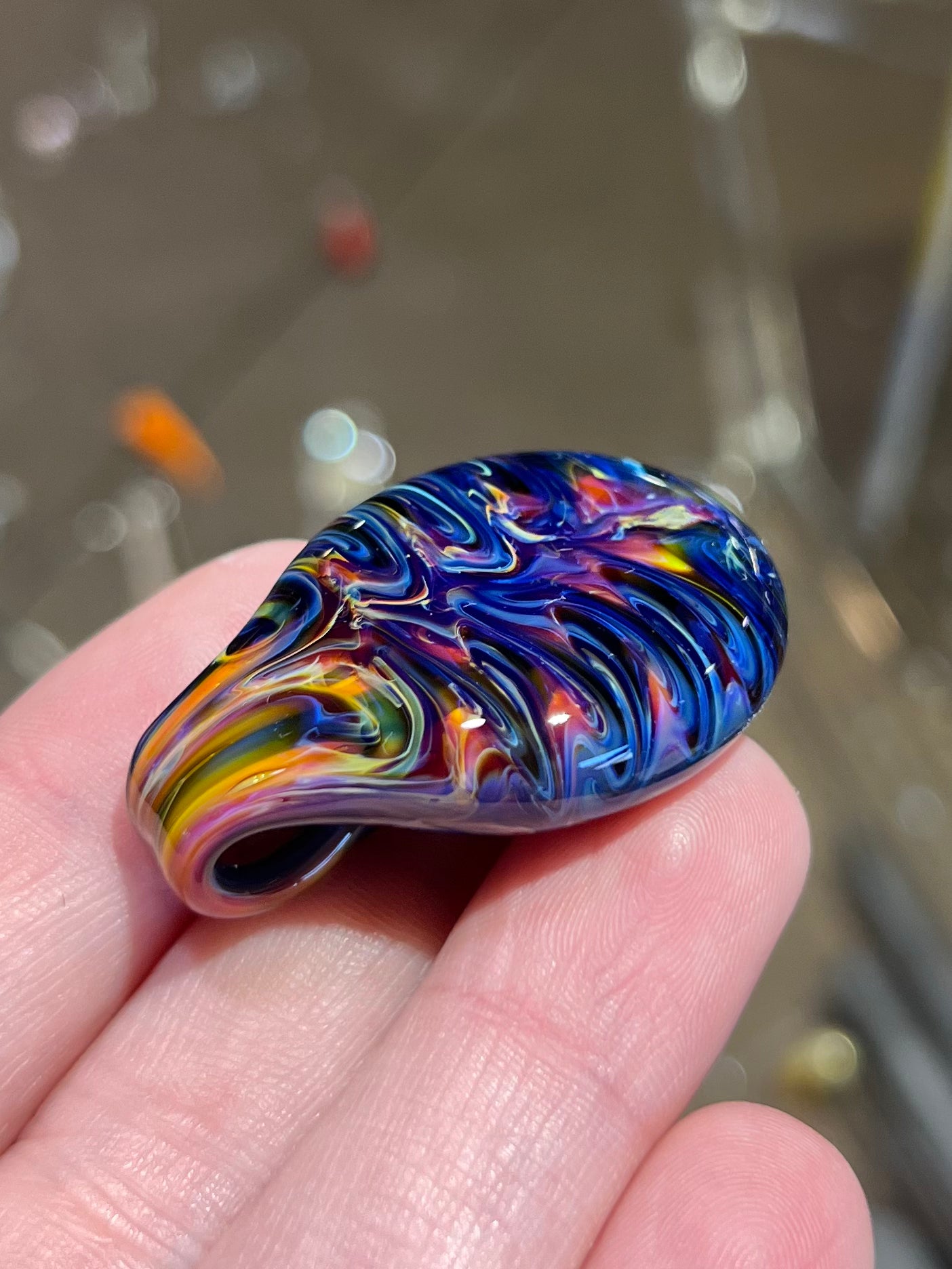 Tie Dye Pendant - D
