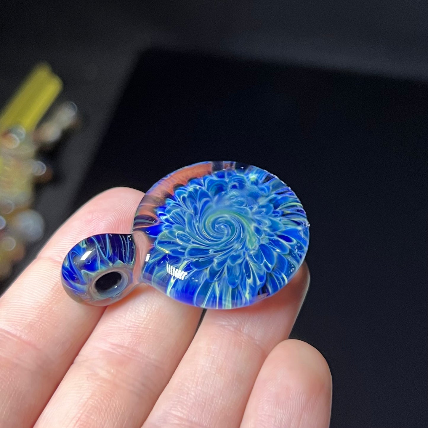 Color Burst Swirl Pendant #15