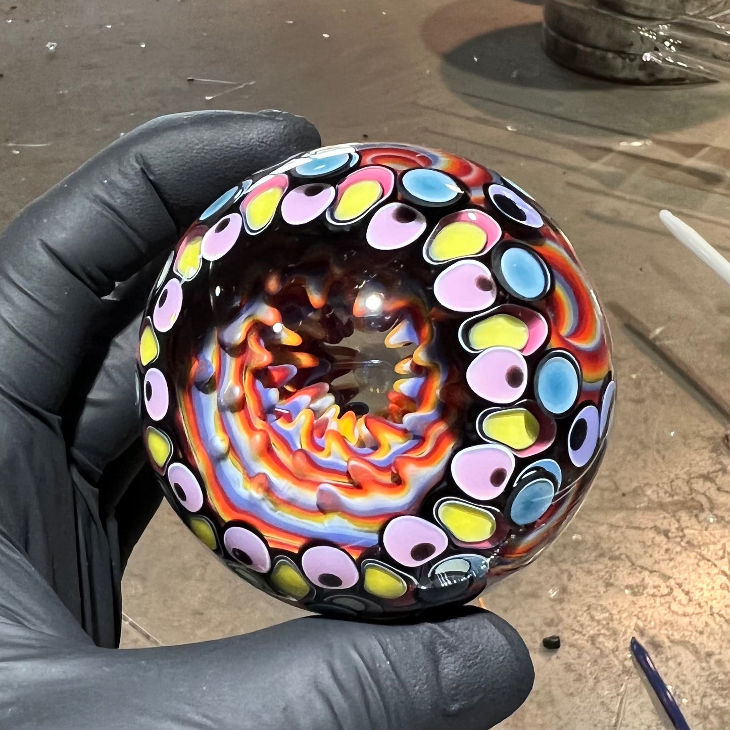 6 Vortex UV Opal Eater Cave Marble