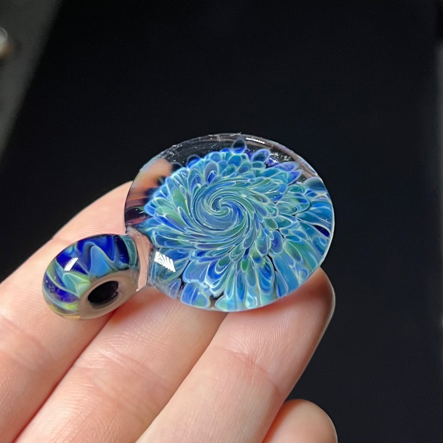 Color Burst Swirl Pendant #14