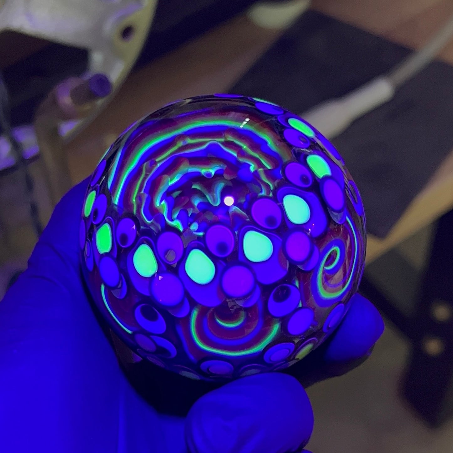 6 Vortex UV Opal Eater Cave Marble
