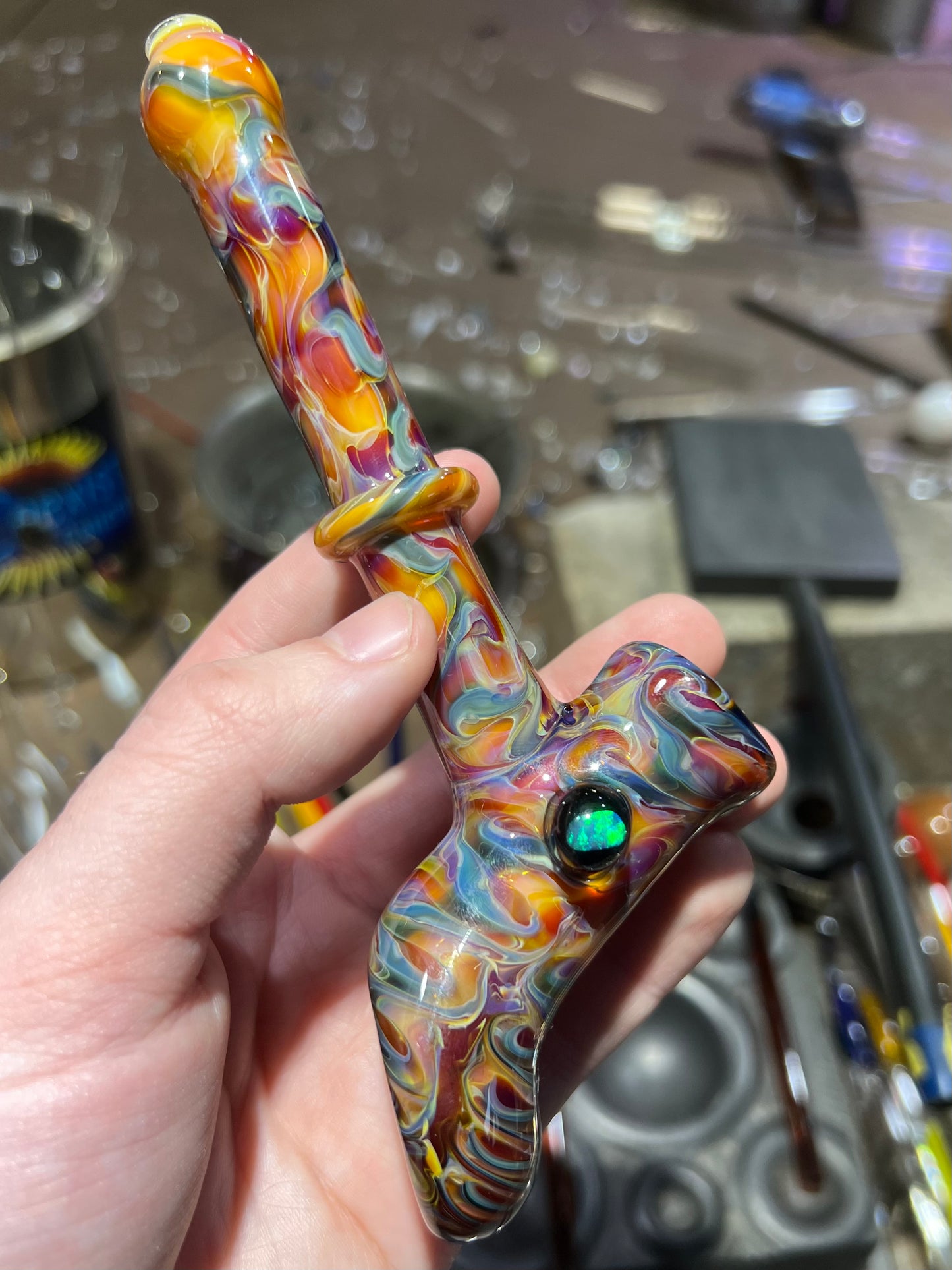 Tie Dye Hammer w/ Opal