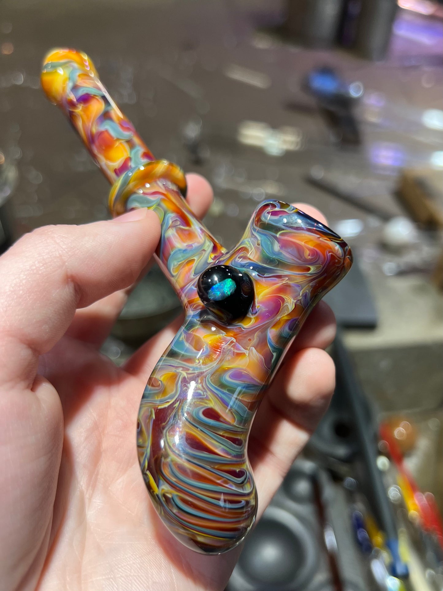 Tie Dye Hammer w/ Opal