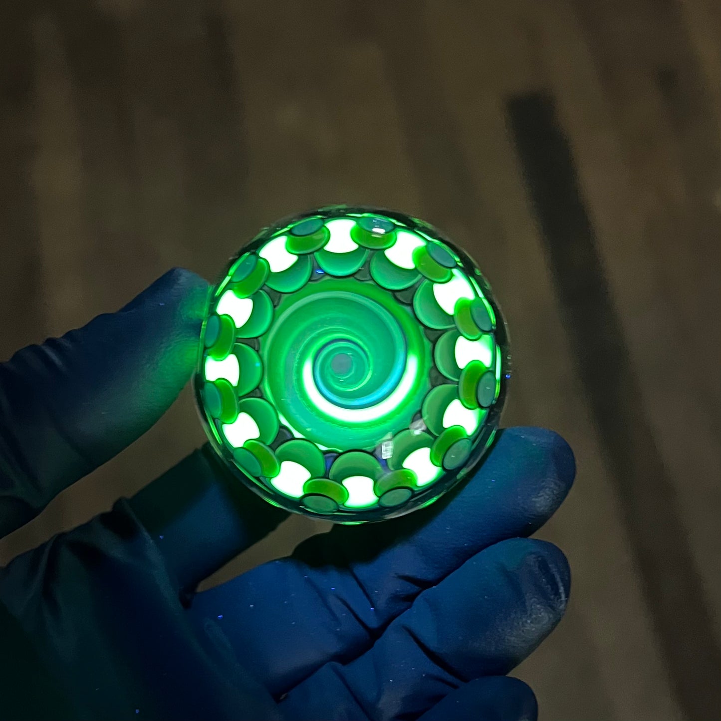 UV Vortex Marble in Greens