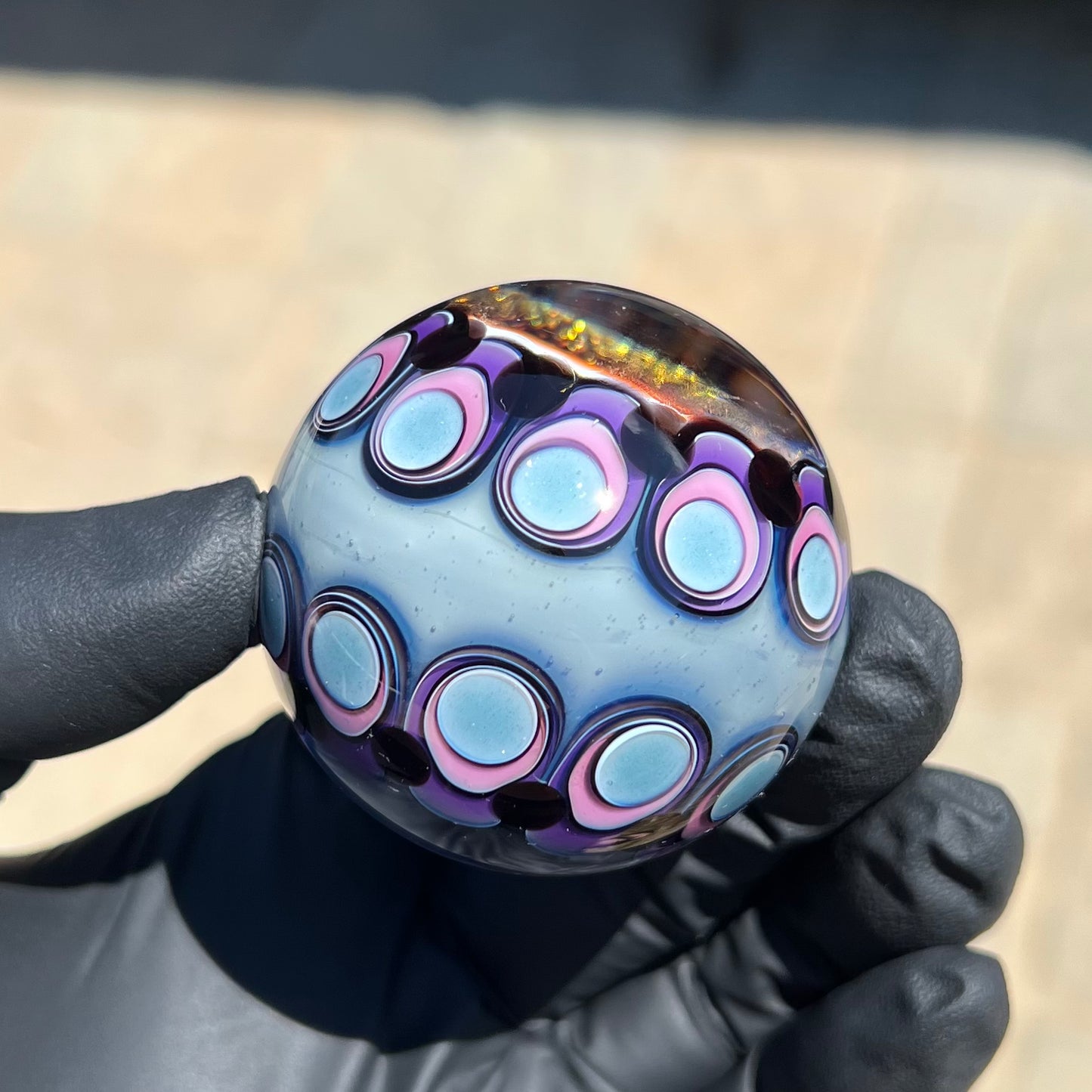 Dichroic Opal Eater Cave Marble