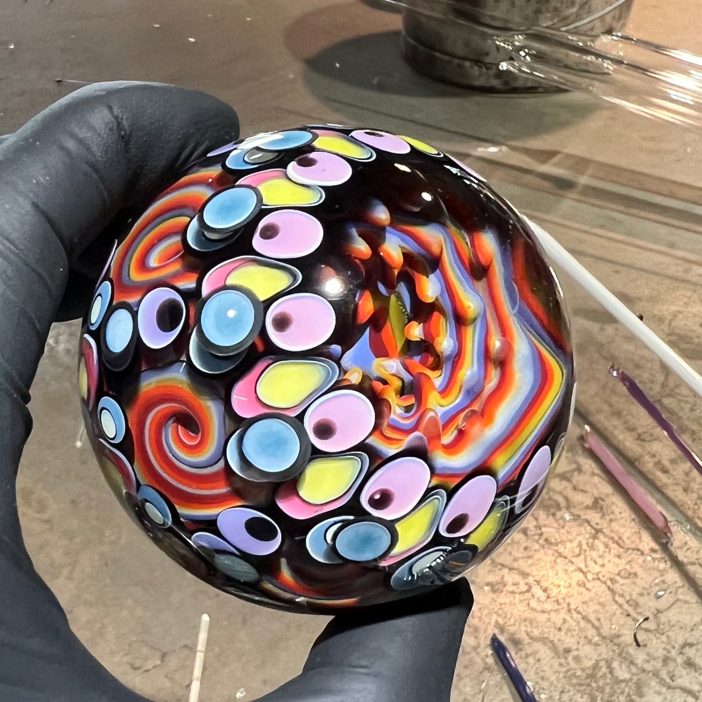 6 Vortex UV Opal Eater Cave Marble