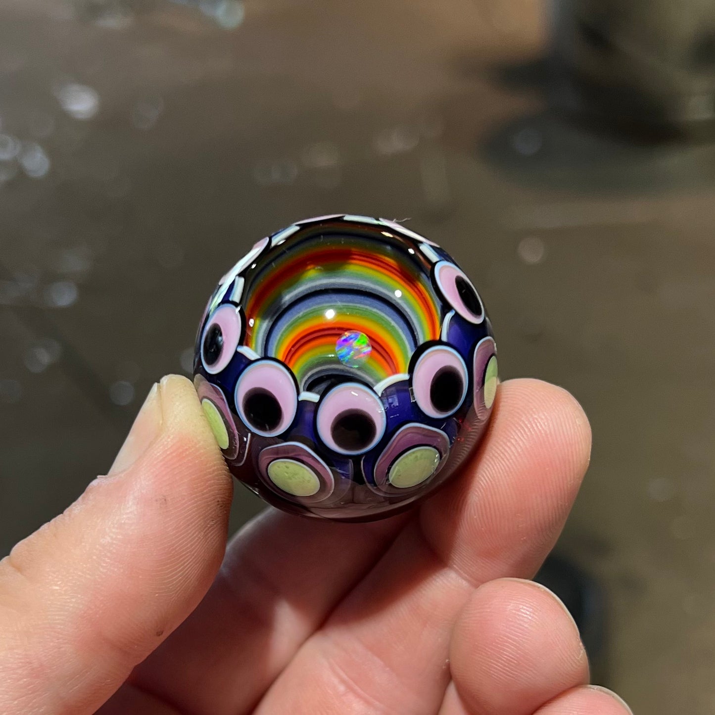 Rainbow Vortex marble
