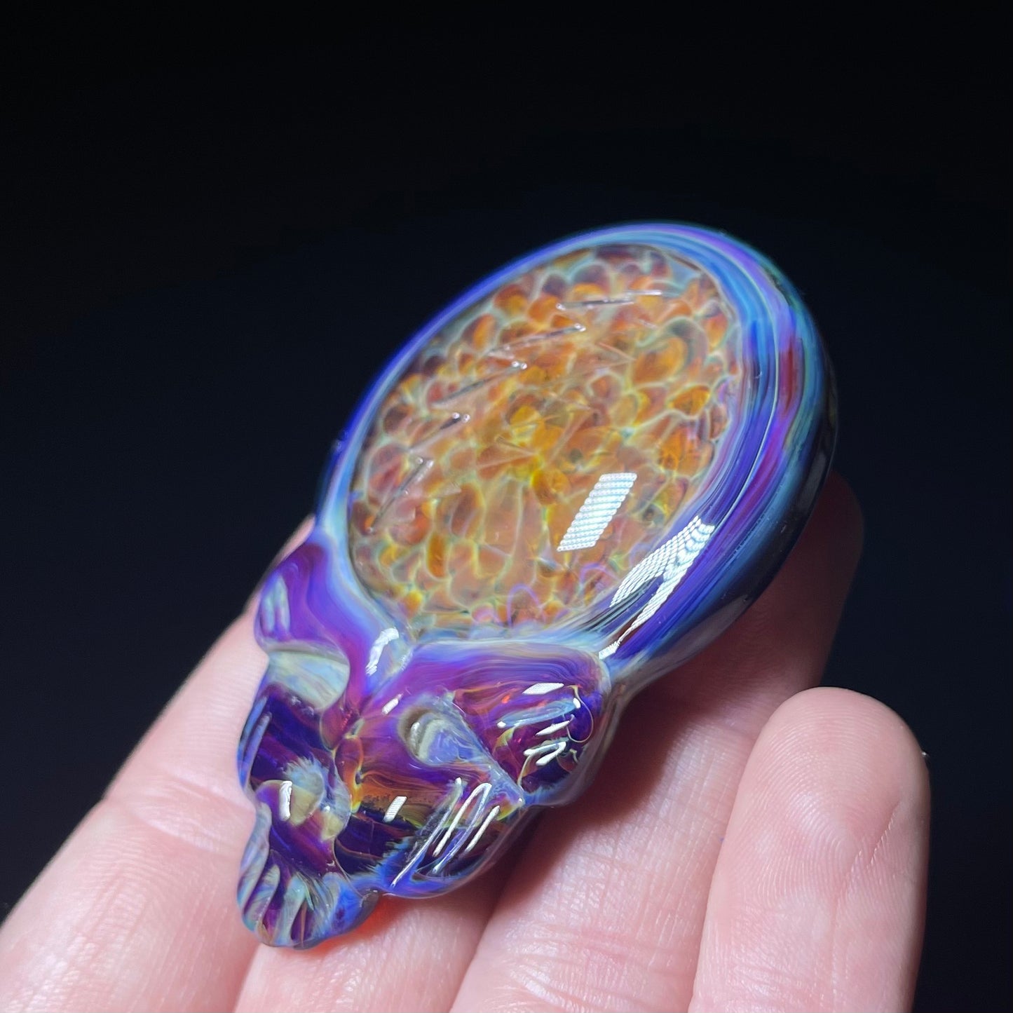 Stealie Pendant with Carved Bolt