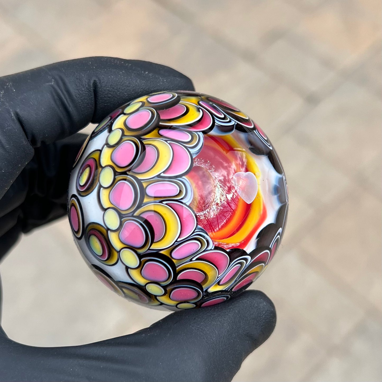 Heart Opal Vortex Marble