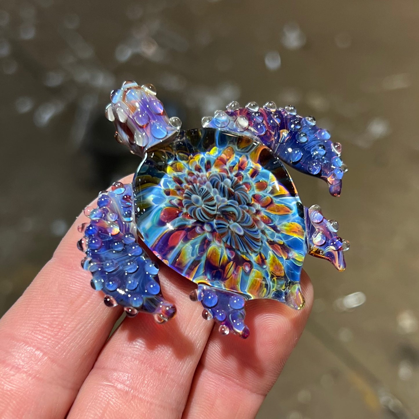 Coral Reef Sea Turtle Pendant