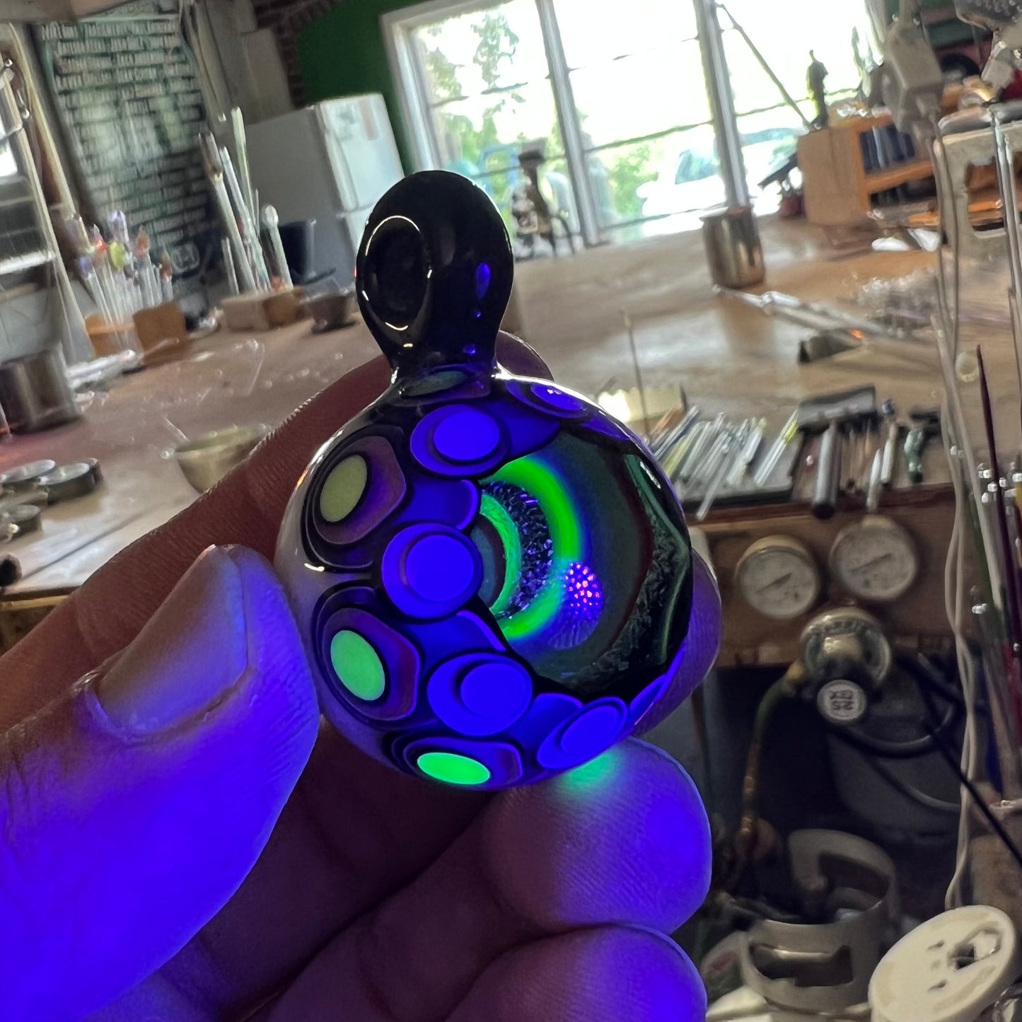 UV Vortex Marble Pendant