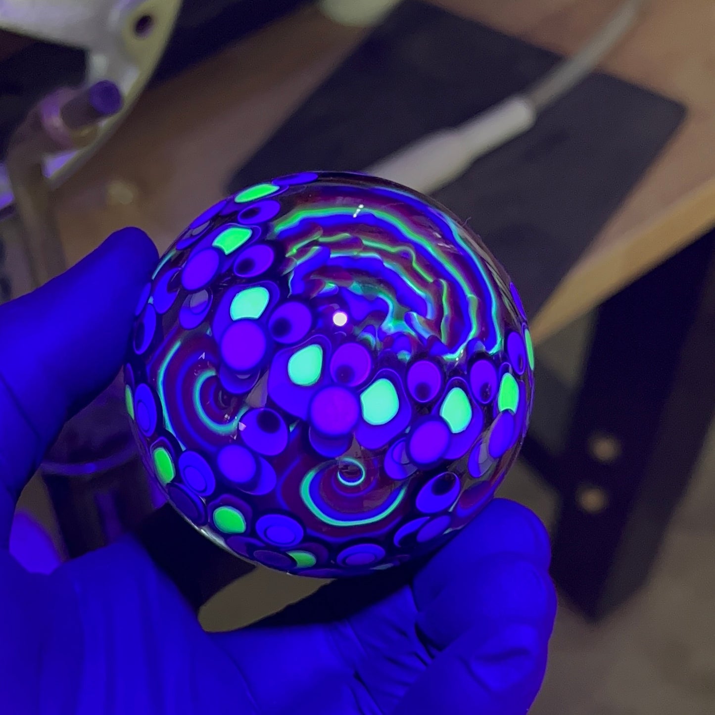 6 Vortex UV Opal Eater Cave Marble