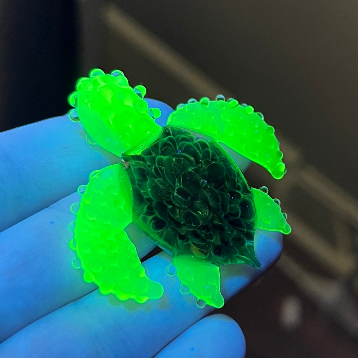 #126 UV Sea Turtle Pendant