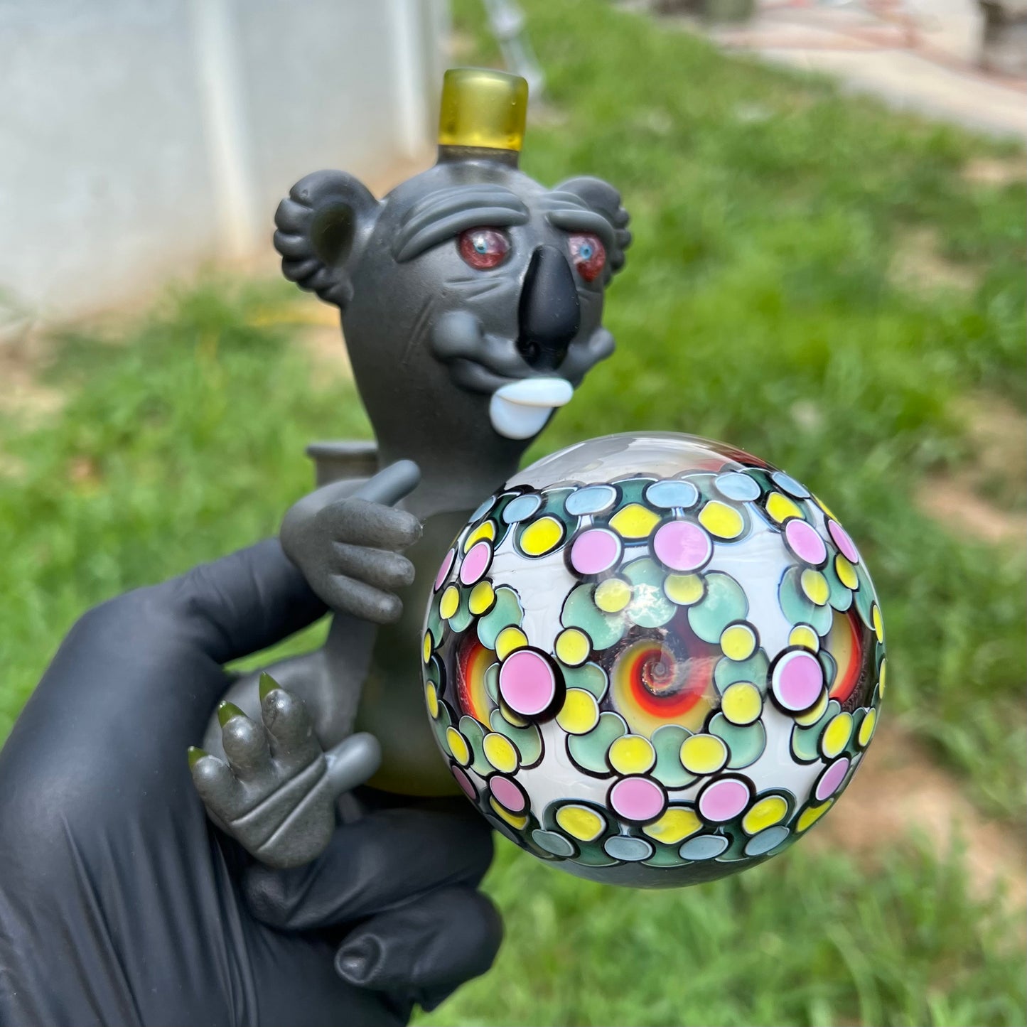 UV Koala Playing With A Beachball Rig