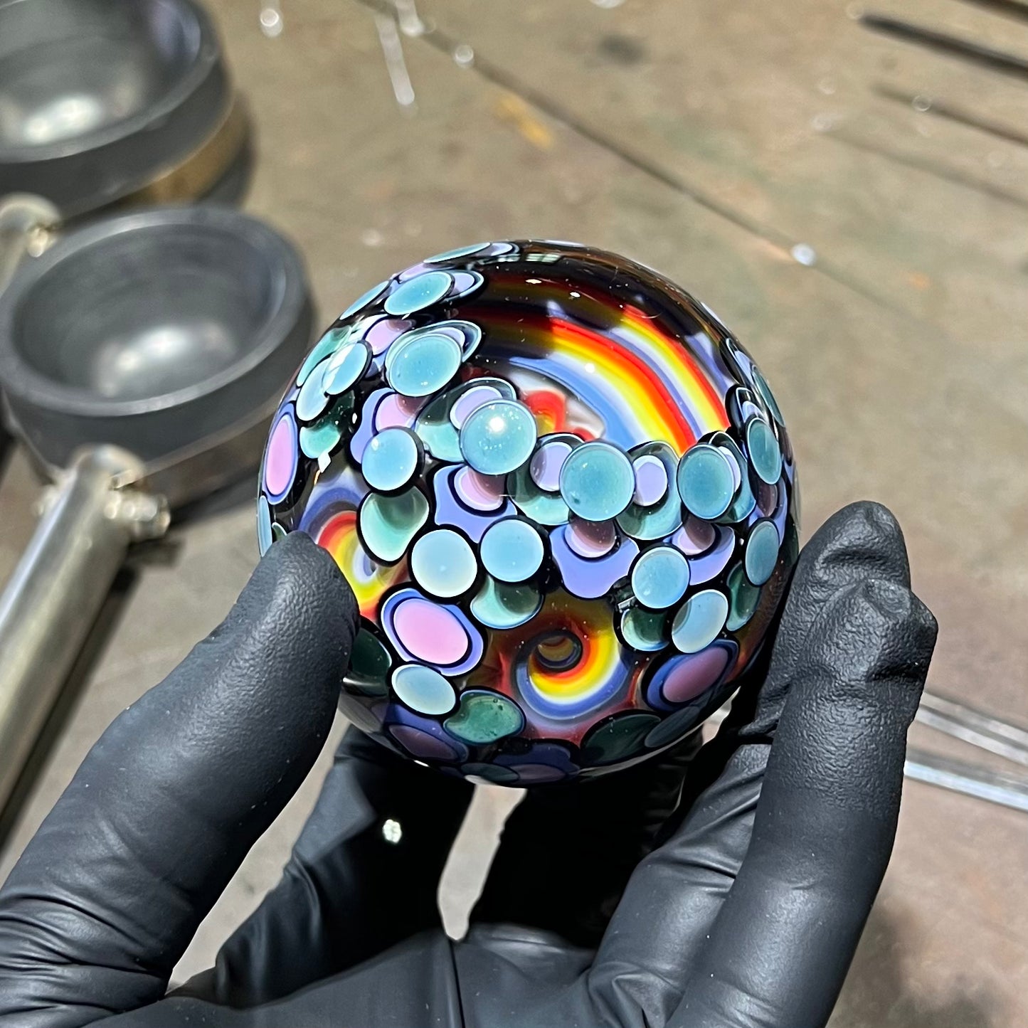 UV 6 Vortex Opal Eater Cave Marble