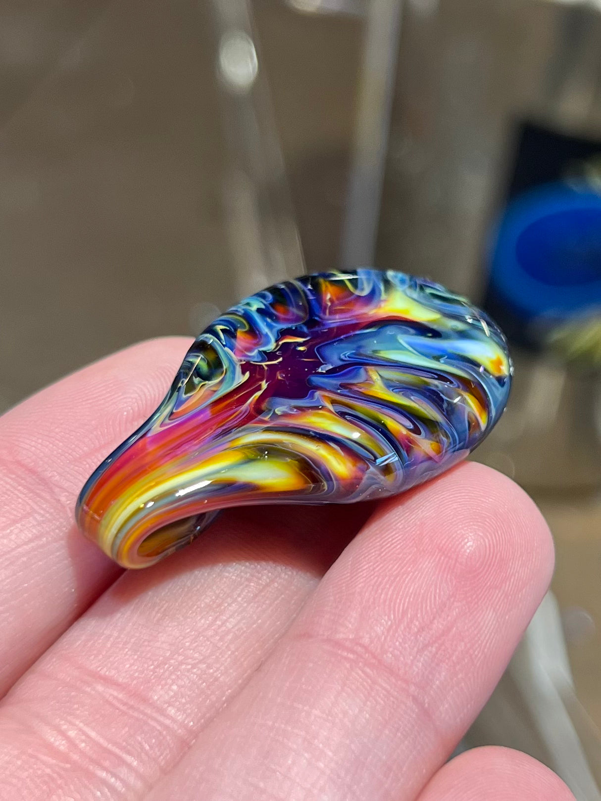 Tie Dye Pendant - C