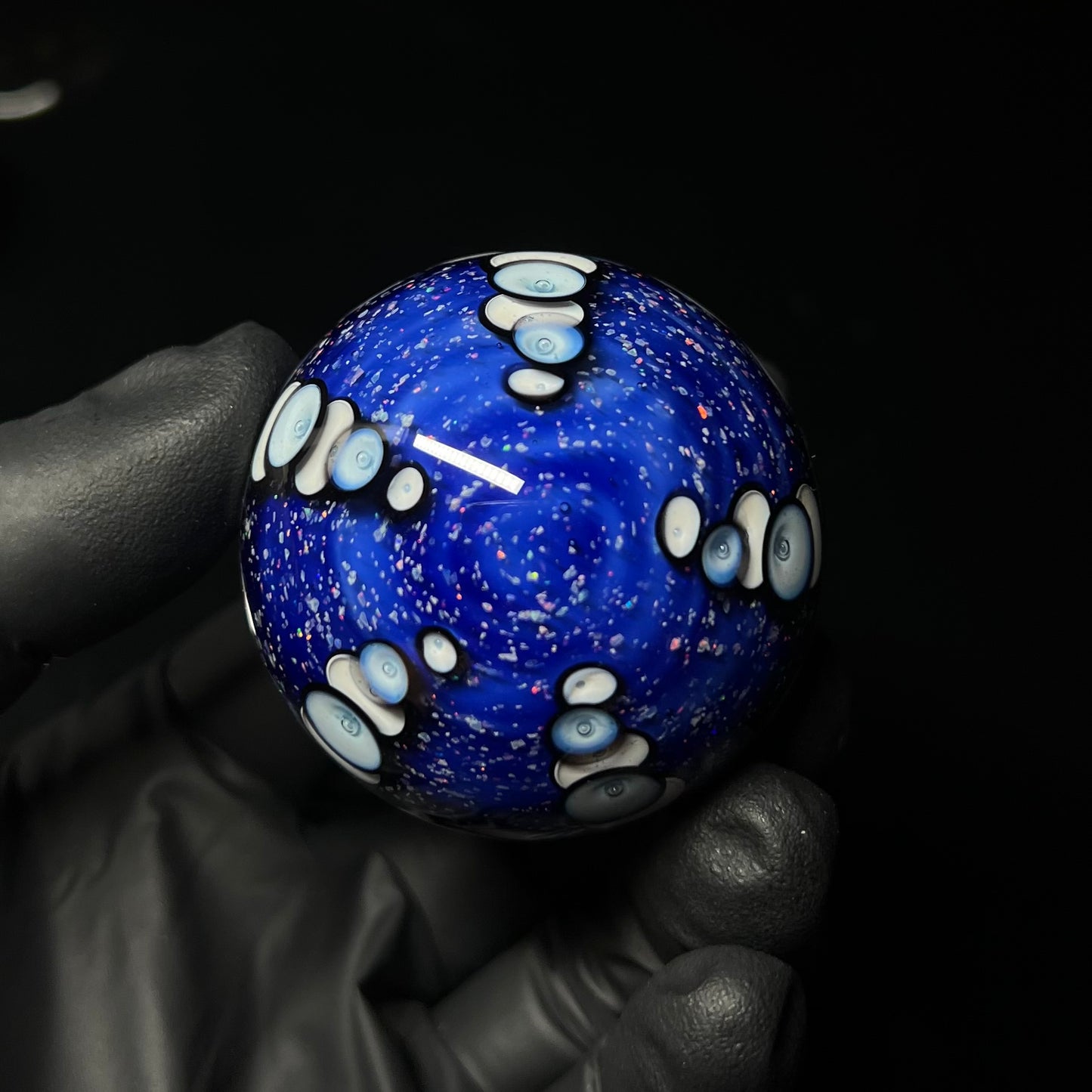2” UV Snow Globe Vortex Marble