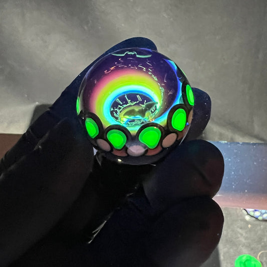 32mm UV Mini Bat Vortex Marble