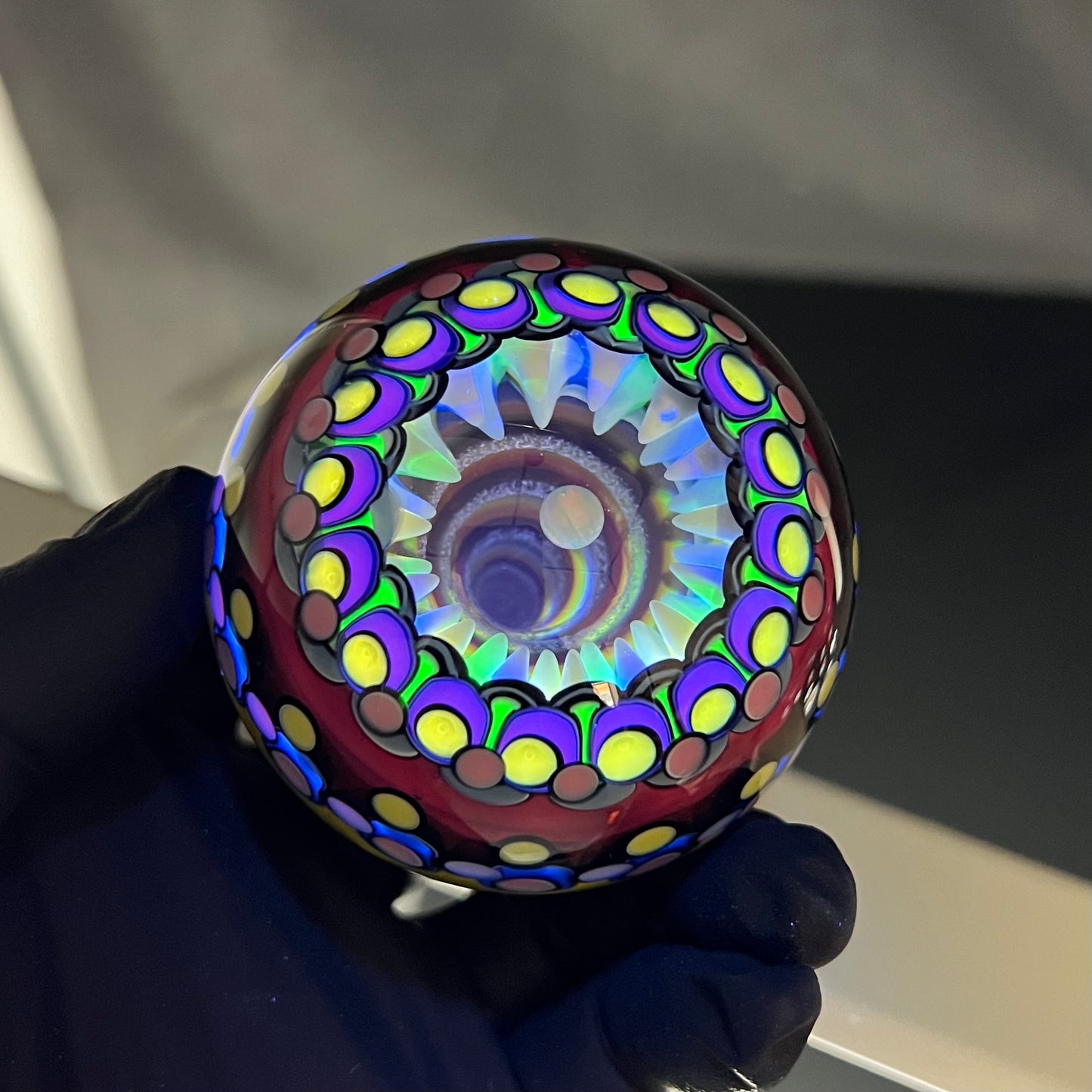 68mm BIG UV Opal Eater Vortex Cave Marble