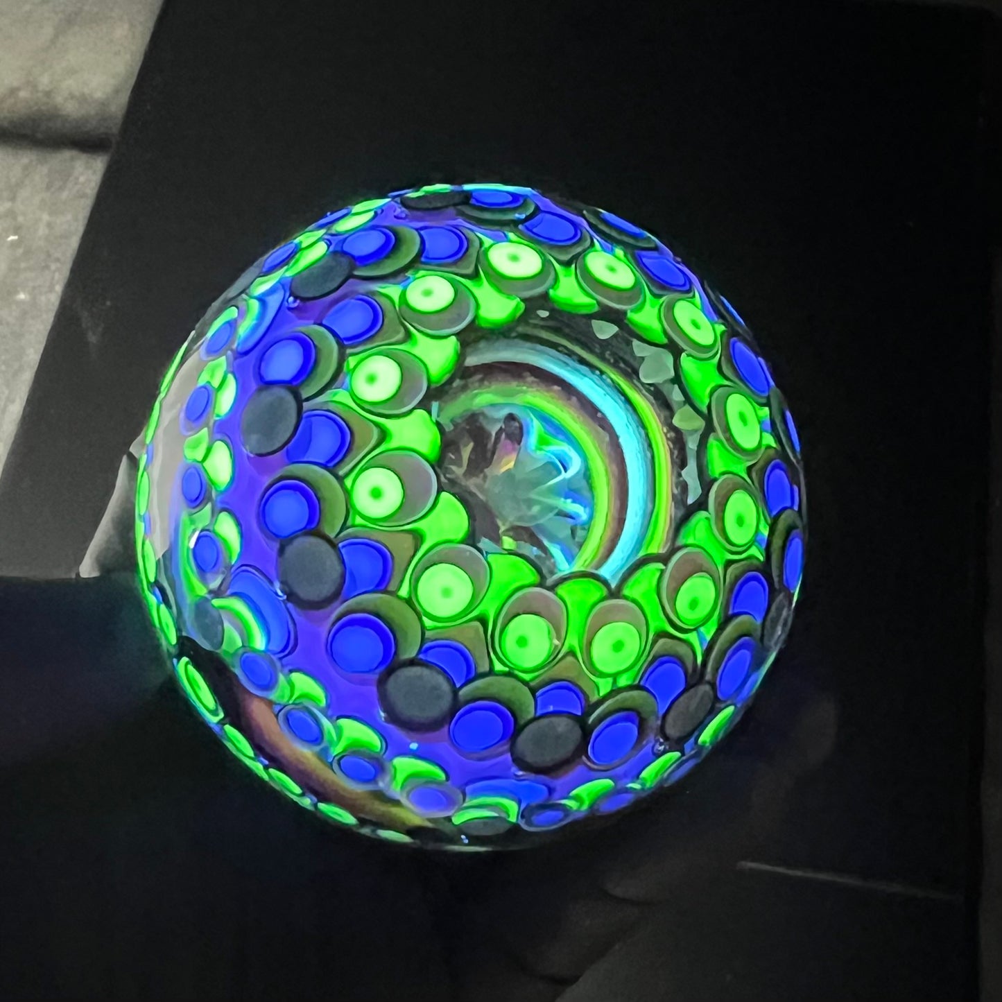 3 Inch UV Opal Eater Marble