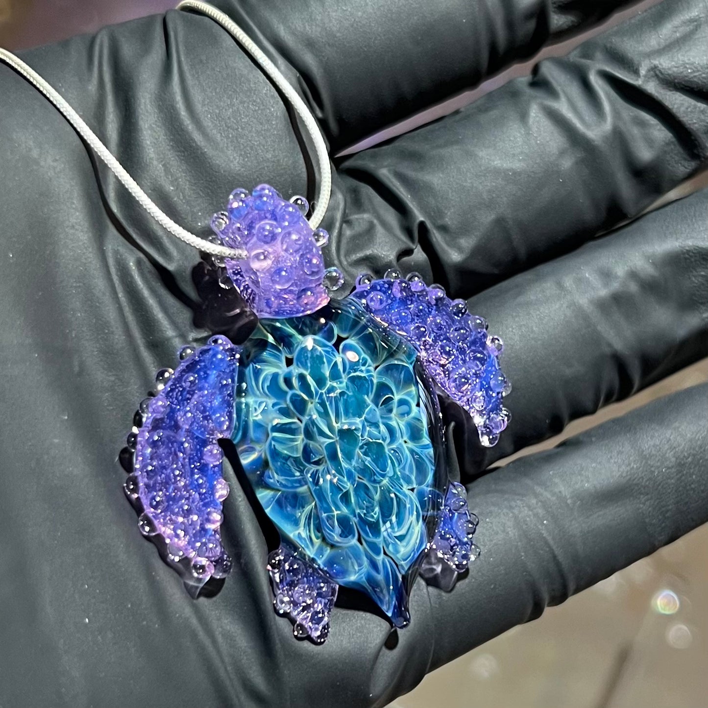 Purple Haze Sea Turtle Pendant #2
