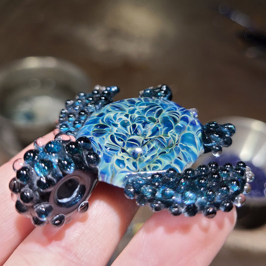 “SALE” Blue Tropic Sea Turtle Pendant
