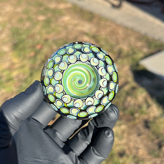 UV Vortex Marble in Greens