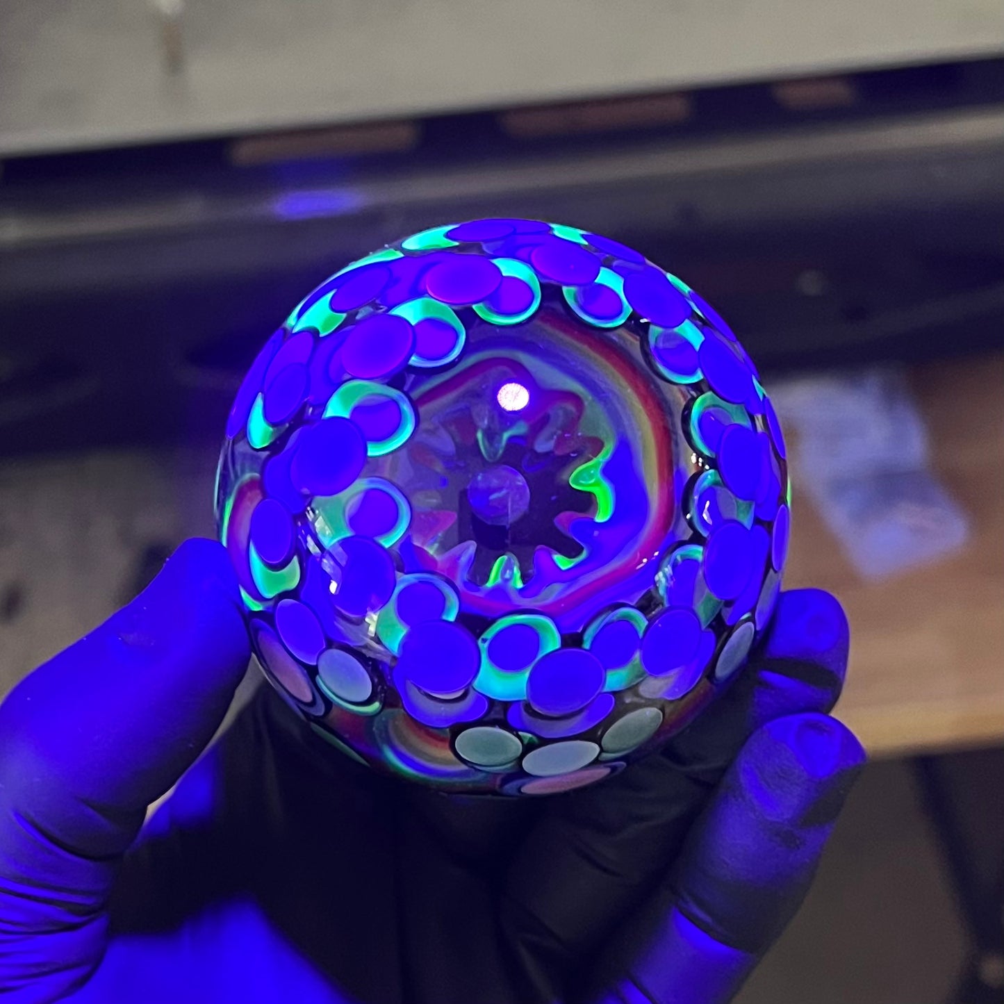 UV 6 Vortex Opal Eater Cave Marble