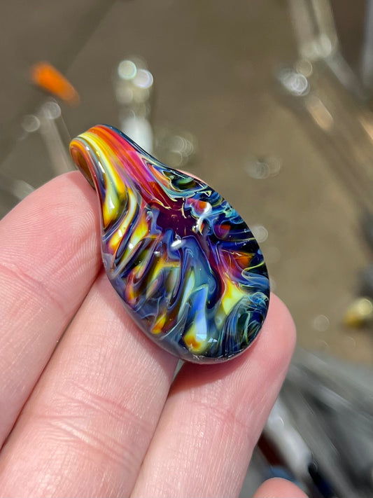 Tie Dye Pendant - C