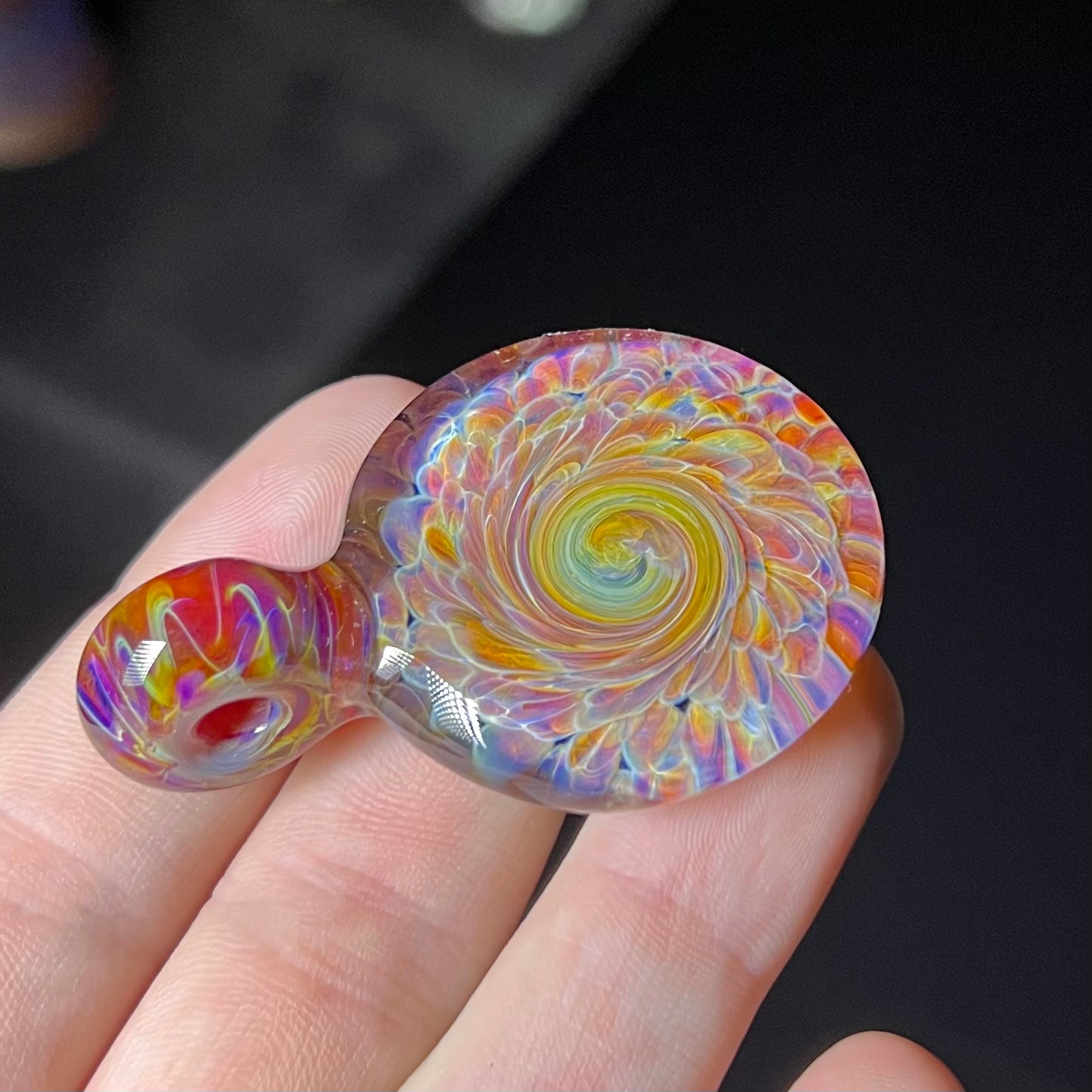 Color Burst Swirl Pendant