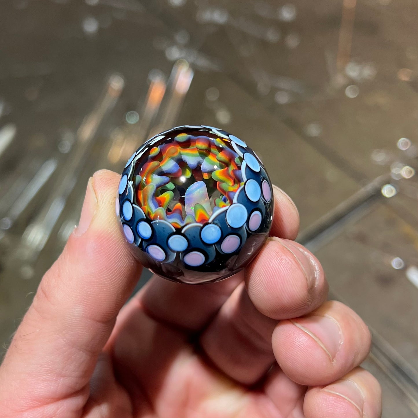 Mini Opal Eater Cave Marble