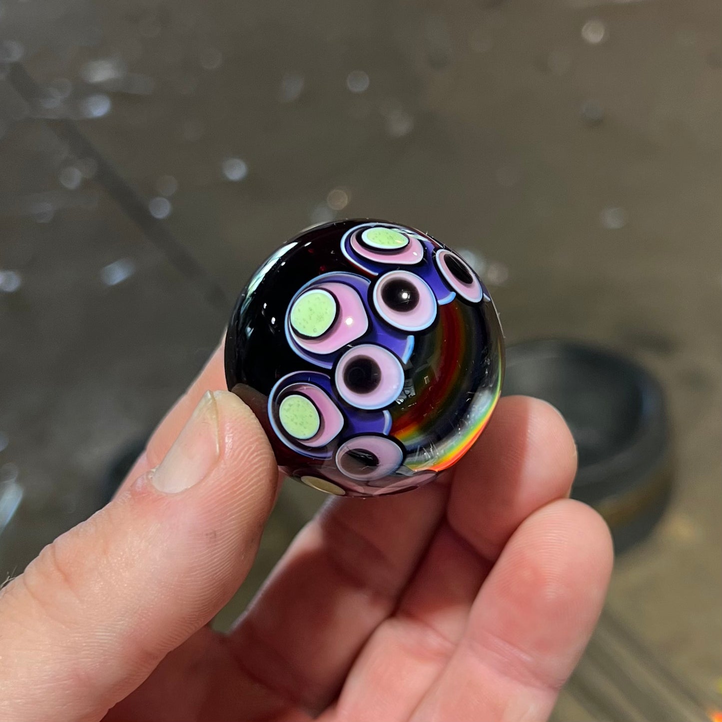 Rainbow Vortex marble