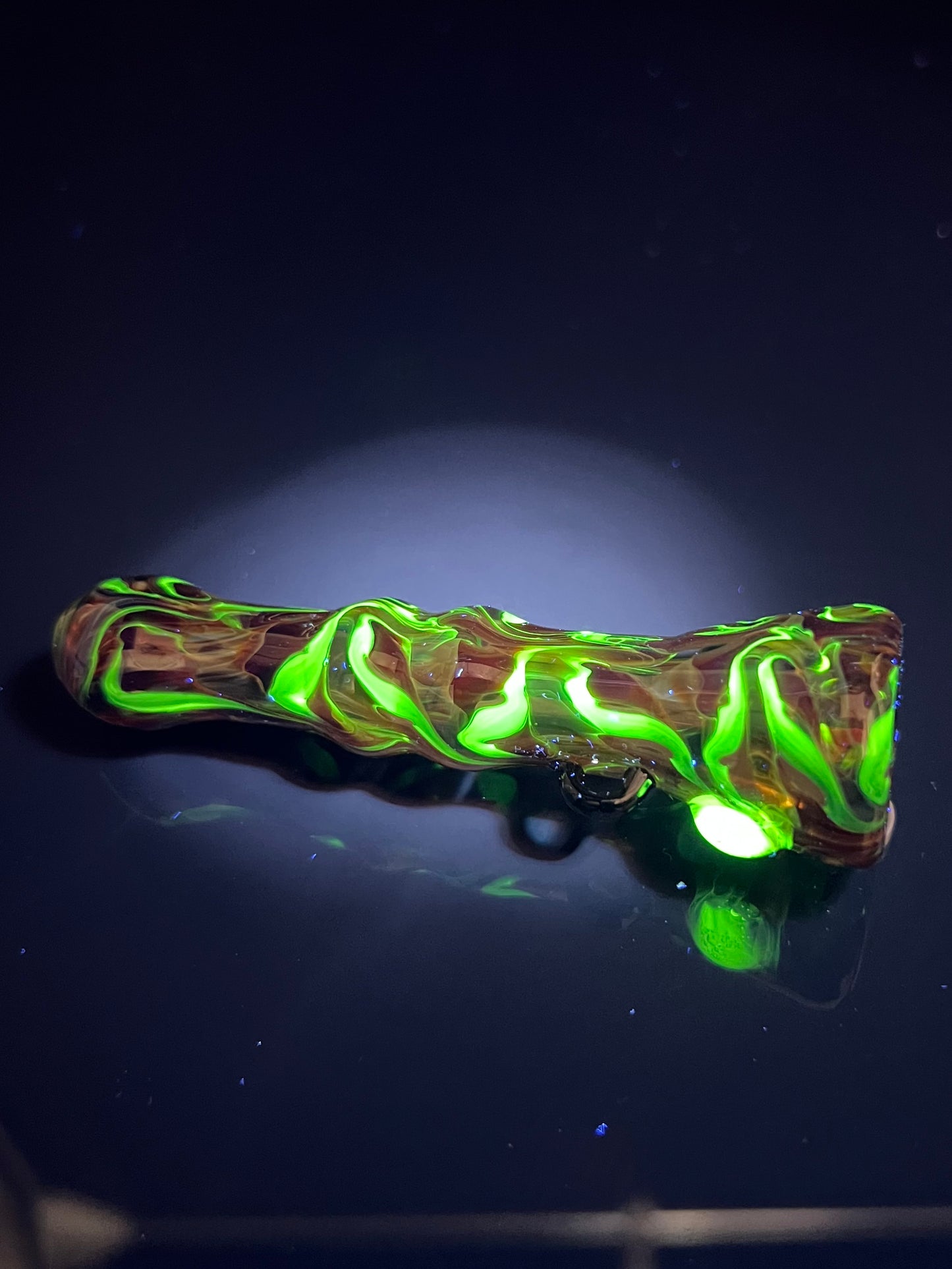 UV Tie Dye Chillum Pendant