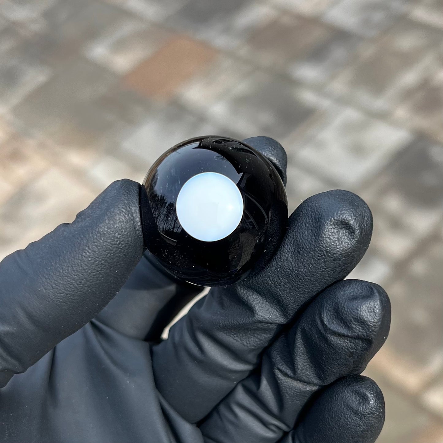 Black and White Mini Vortex Marble