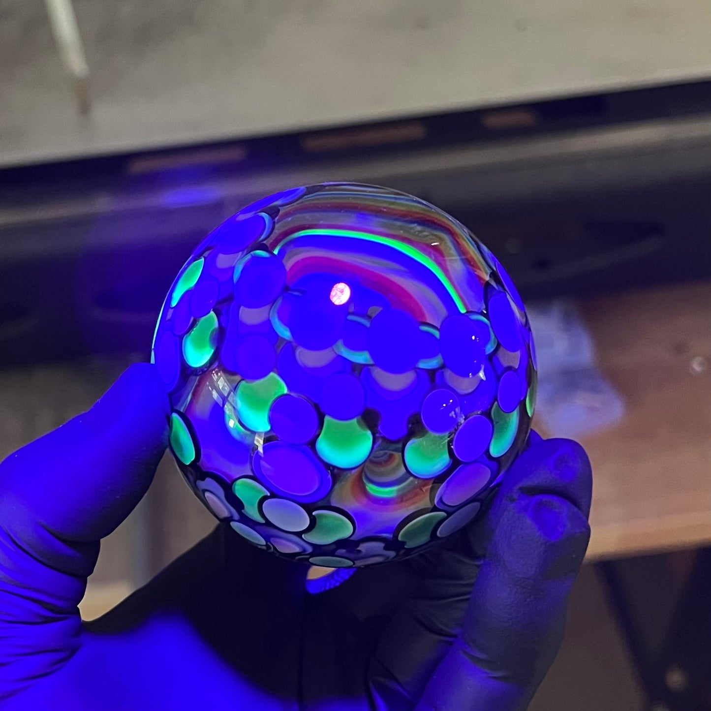 UV 6 Vortex Opal Eater Cave Marble