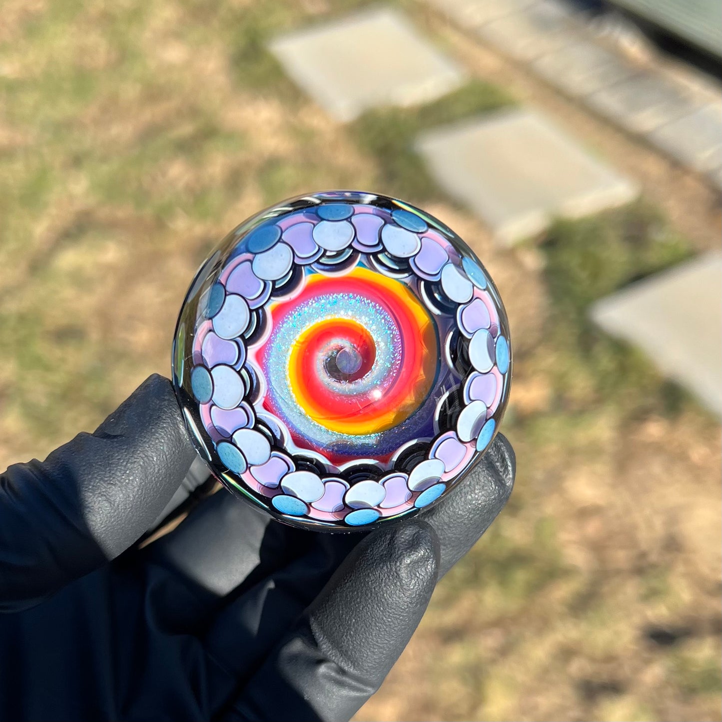 UV Rainbow Vortex Marble
